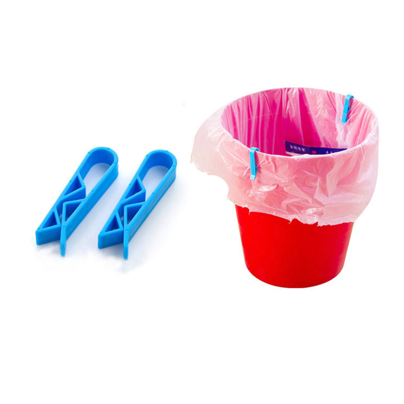Dustbin Clip Household Cleaning Tools Random Colors Plastic Useful Durable Waste Bin Junk Edge Bag Wastebaskets Trash Can Clips