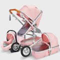 Pink with carseat