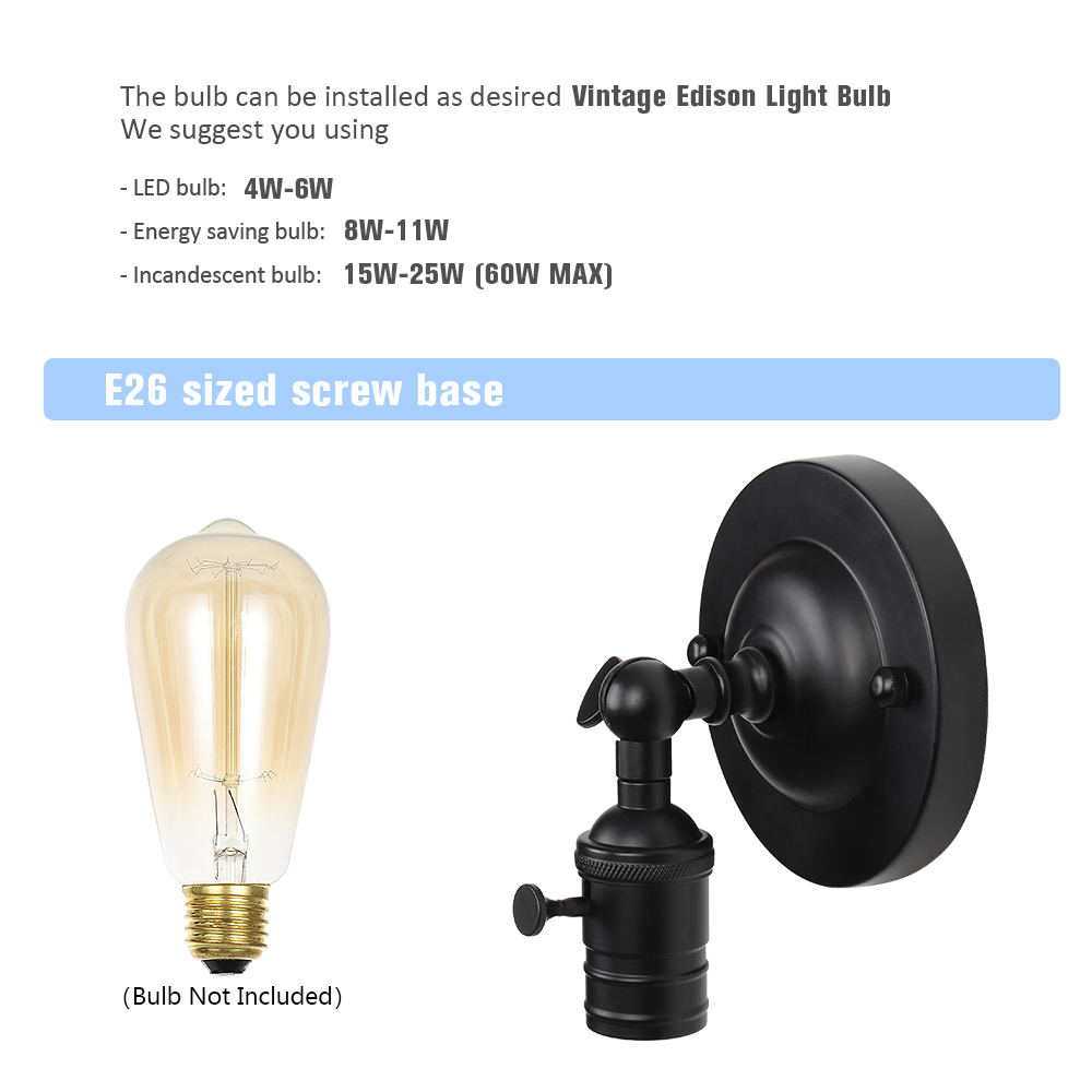 Industrial Edison Wall Lamp