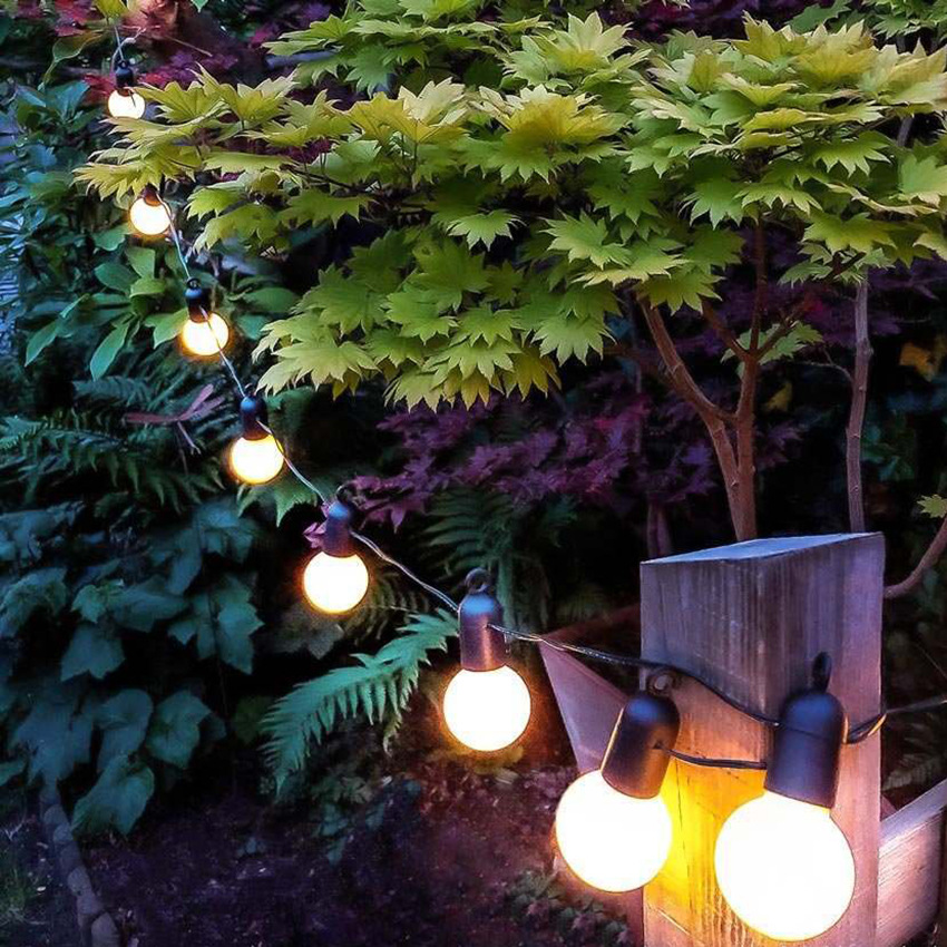 10m 15m G40 led wedding string fairy light christmas LED Globe Festoon bulb led string light outdoor party garden garland Decor