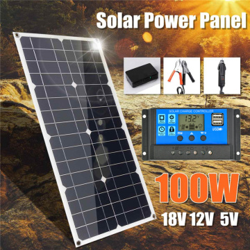 100W Flexible Solar Panel Kit for Home Solar Power System for Camping Car 12V Solar Charger Cell Energy Sytem