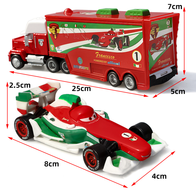 Disney Pixar Cars 3 Toys Car Set Lightning Mcqueen Mack Uncle Truck Rescue Collection 1:55 Diecast Model Car Toy Children Gift