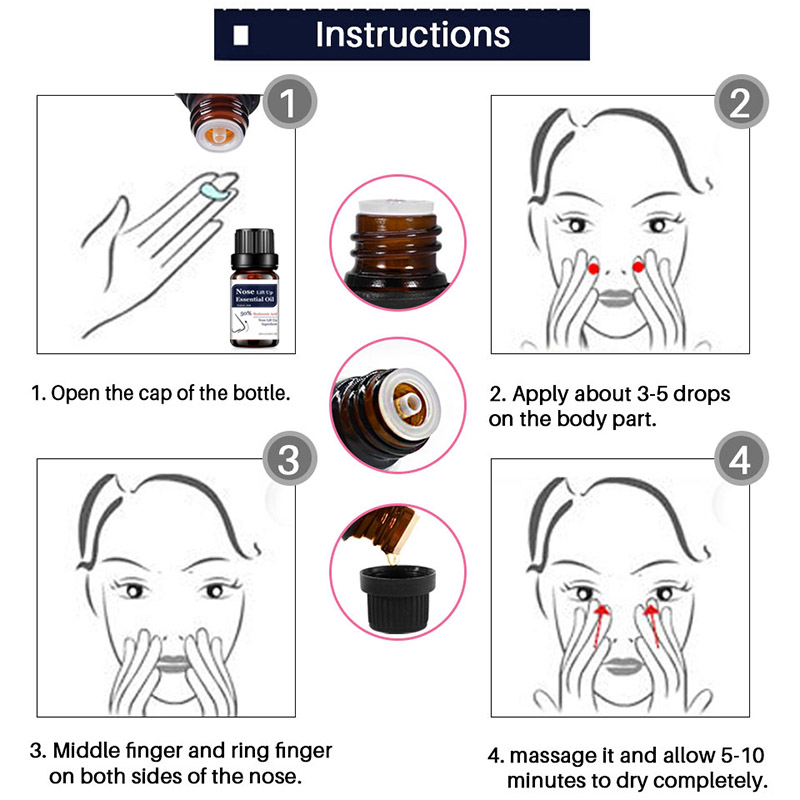 10ml Plant Extracts Nose Lift Up Essential Oil Anti-Aging Wrinkle Moisturizing Nose Shaping Serum Women Beauty Skin Care