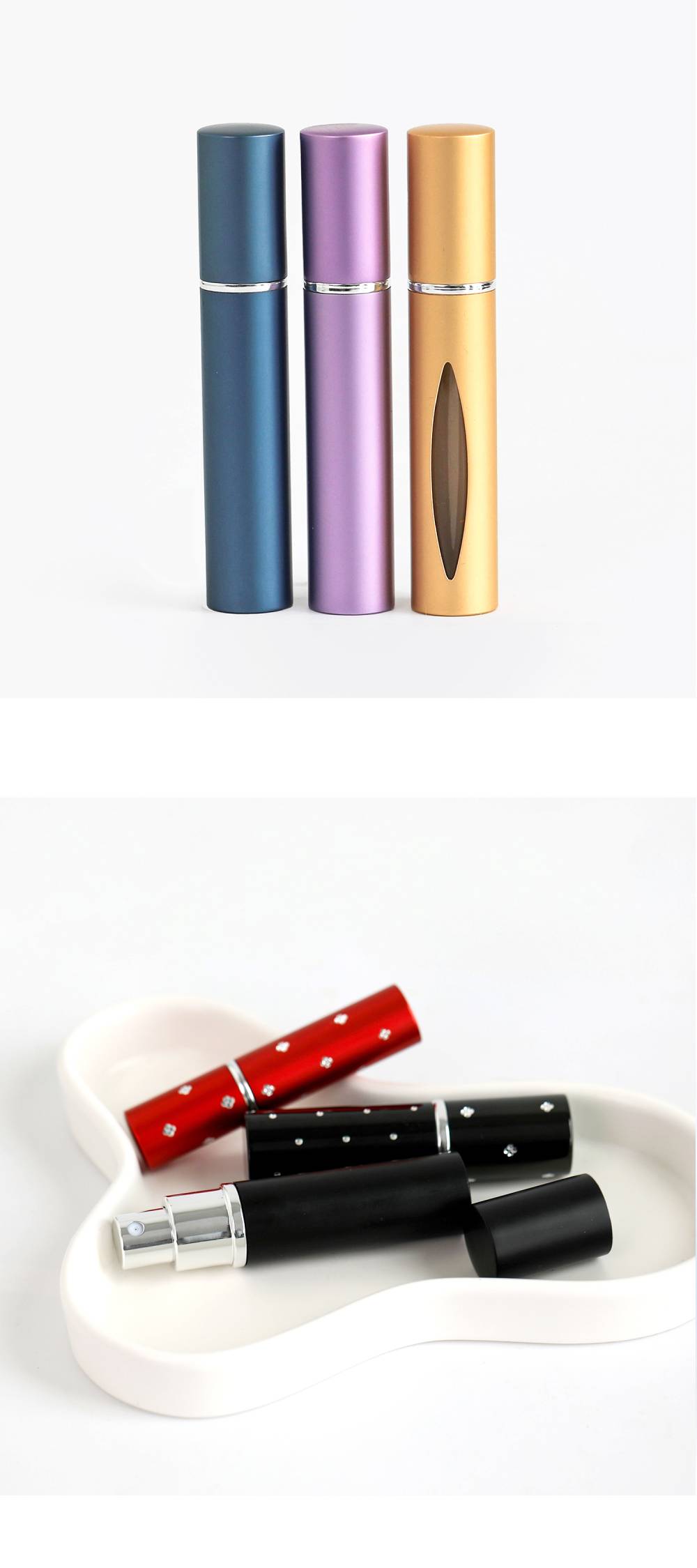 Round Flip Cap Perfume Bottle