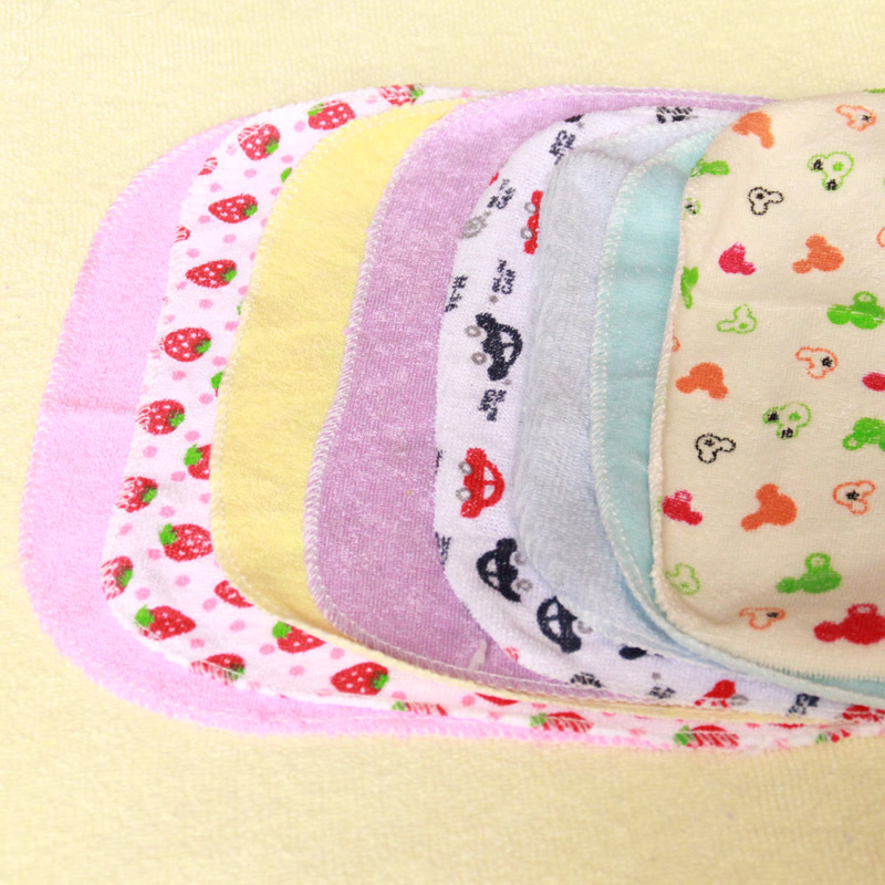 8PCS Cotton Newborn Baby Towels Saliva Towel Nursing Towel Baby Boys Girls Baby Washcloth Handkerchief Baby Handkerchiefs