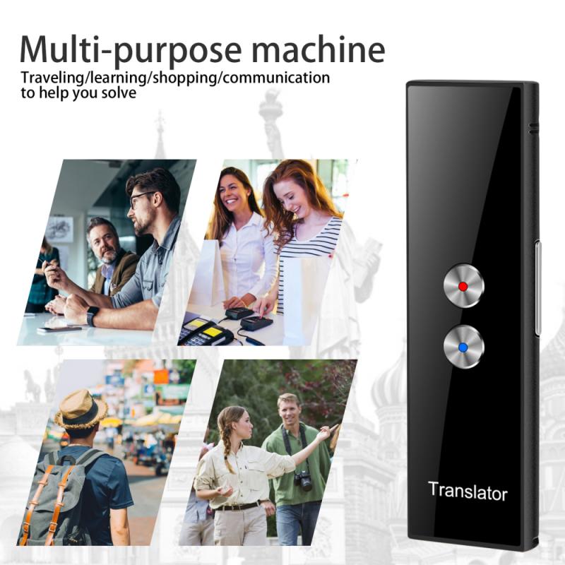 T8 PRO Mini Translator 68 Multi-Language Smart Voice Speech Real Time Translation For Learning Travelling Business Meet In Stock
