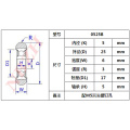 0525B 625-2RS 625 POM Nylon wheel hanging / ball bearing with pulley wheel for doors and windows 5*25*6 MM with M5 hole