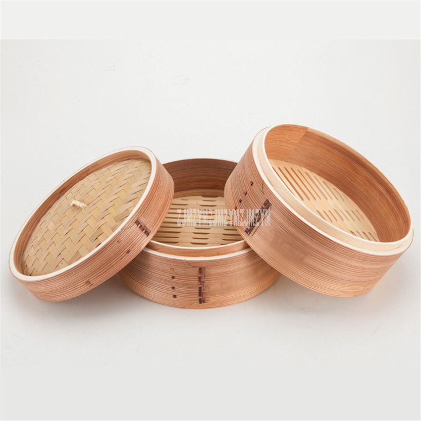 1350W Whole bamboo Double Layer Electric Steamer Soup Food Steamer 60min Timing Multi-functional Household Cooking Appliances