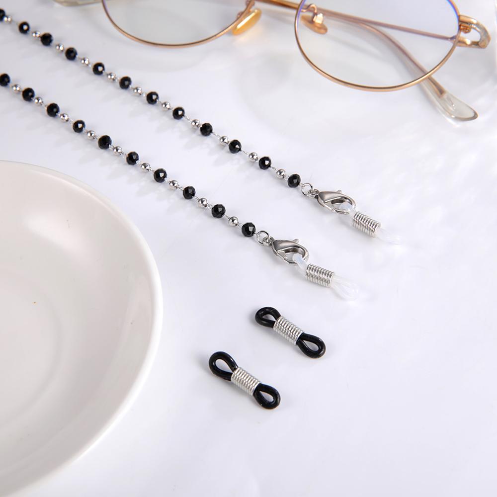 Teamer Beaded Chain for Face Mask Lanyard Women Stone Crystal Glasses Chain Neck Cord Holder Reading Eyeglasses Accessories