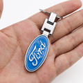 3D metal car keychain creative double-sided logo key ring car accessories for Ford- Explorer FIESTA Focus Kuga Edge Fusion F-150