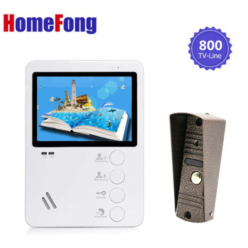 Homefong 4.3 Inch Video Door Phone Intercom System Video Doorbell Camera Weatherproof Night Vision Video Door Viewer