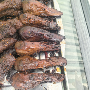 Sweet and Spicy Flavorful Marinated Duck Heads