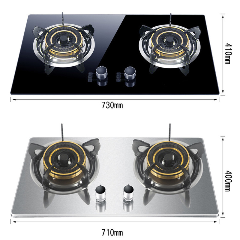 Embedded glass Gas Cooker Household Manufacturers catering equipment gas cooktop