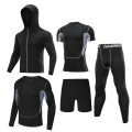 5pcs / set Men's Tracksuit Gym Fitness Compression Sports Suit Clothing Running Jogging Sports Wear Exercise Workout Tights 2020