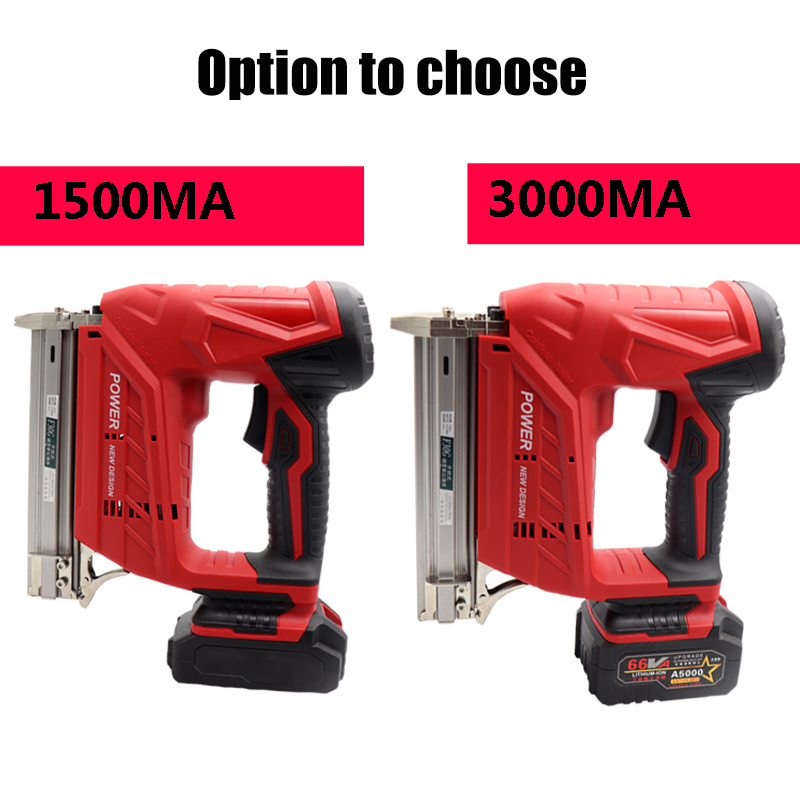 Wireless Electric Nail Guns 1500/3000MA F30C 30mm Nailer Stapler Tools for Furniture Frame Carpentry Wood working
