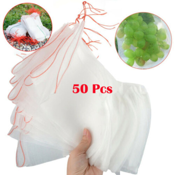10Pcs Eco-Friendly Reusable Drawstring Grocery Fruit Vegetable Storage Mesh Reusable Bag Cotton Drawstring Reusable Shopping Bag