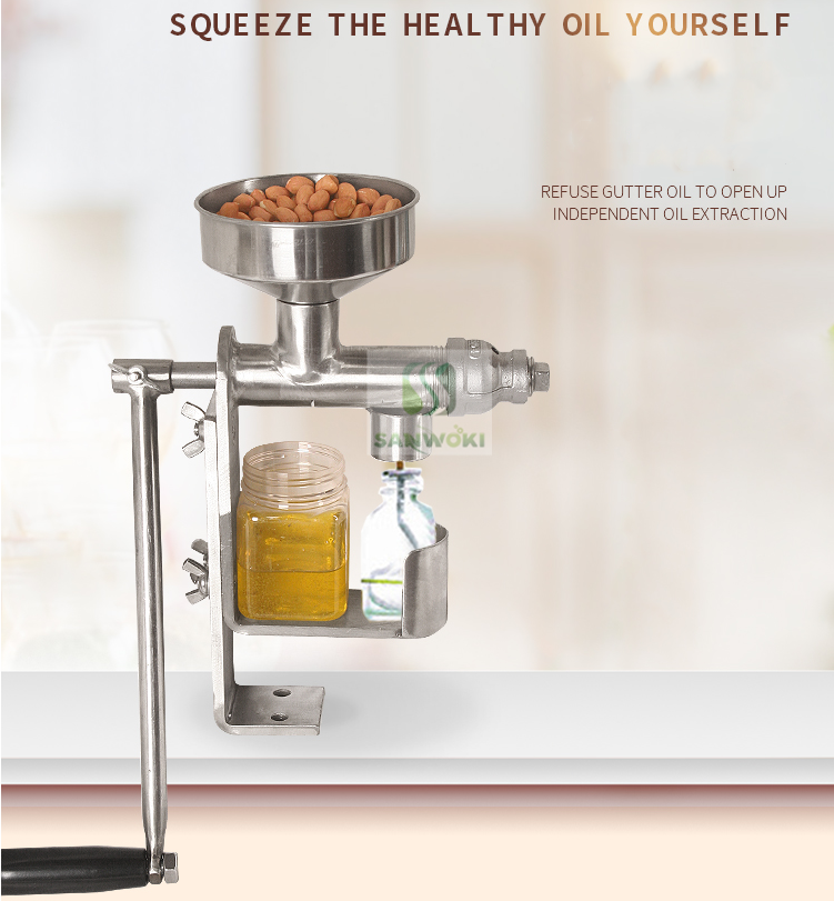 Manual rapeseed extracting machine walnut squeezing oil machine sesame pressing machine nuts oil press machine oil maker machine