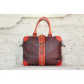 Handmade leather vintage classic swagger bag