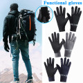 Winter Plus Velvet Warmth Ourdoor Cycling Skiing Windproof Sports Game Gloves Touch Screen Gloves Women Men Hiking Camping Glove