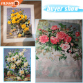 Oil Painting Flower In Vase Painting By Numbers Paint Classical Flower DIY Canvas Picture Hand Painted Home Decoration Gift