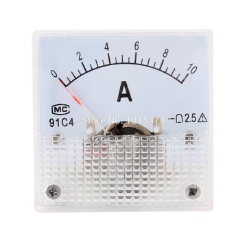91C4 0-10A Ampere Needle Panel Meter Amperemeter 91C4