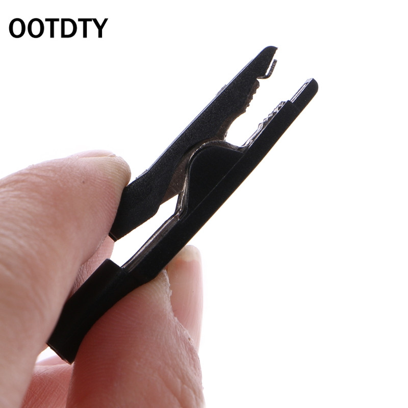 Brand New 2 Pcs Insulated Alligator Clip 2mm Banana Female Adapter Meter Test Probe Black Red