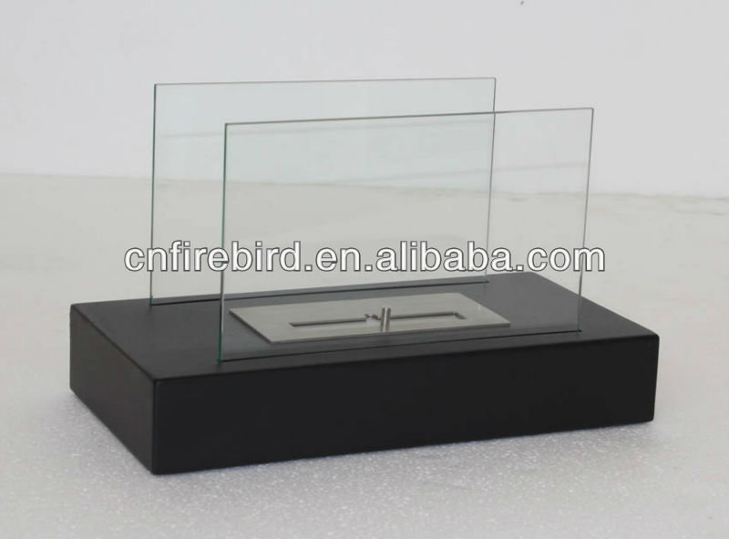 ethanol fireplace FD07 + stainless steel + table top model