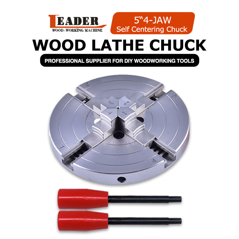 4-jaw self centering wood lathe chuck 6 inch linkage,manual chuck threaded hole fou mini lathe woodworking tool accessories
