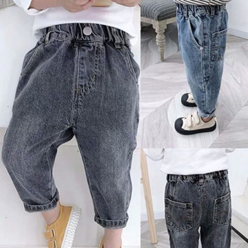 Boys Jeans for Kids autumn spring Trousers Clothes Children Jeans Fashion Boy Pants Denim black blue