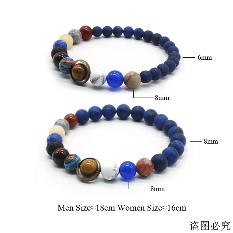 2020 Universe Solar System Bracelet Women Natural Stone Eight Planets Bracelet Men Best Friends Gift For Him Gift For Her MY8