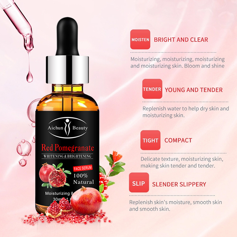 30ml Red Pomegranate Essence Oil Anti-Aging Moisturizing Makeup Nourishing Facial Skin Care Serum Whitening Shrink Pores Essence