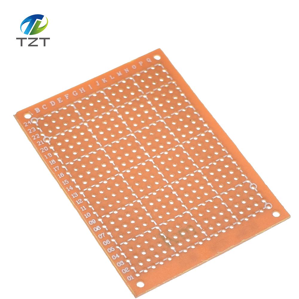 100Pcs 5*7 PCB 5x7 PCB 5cm 7cm DIY Prototype Paper PCB Universal Board yellow