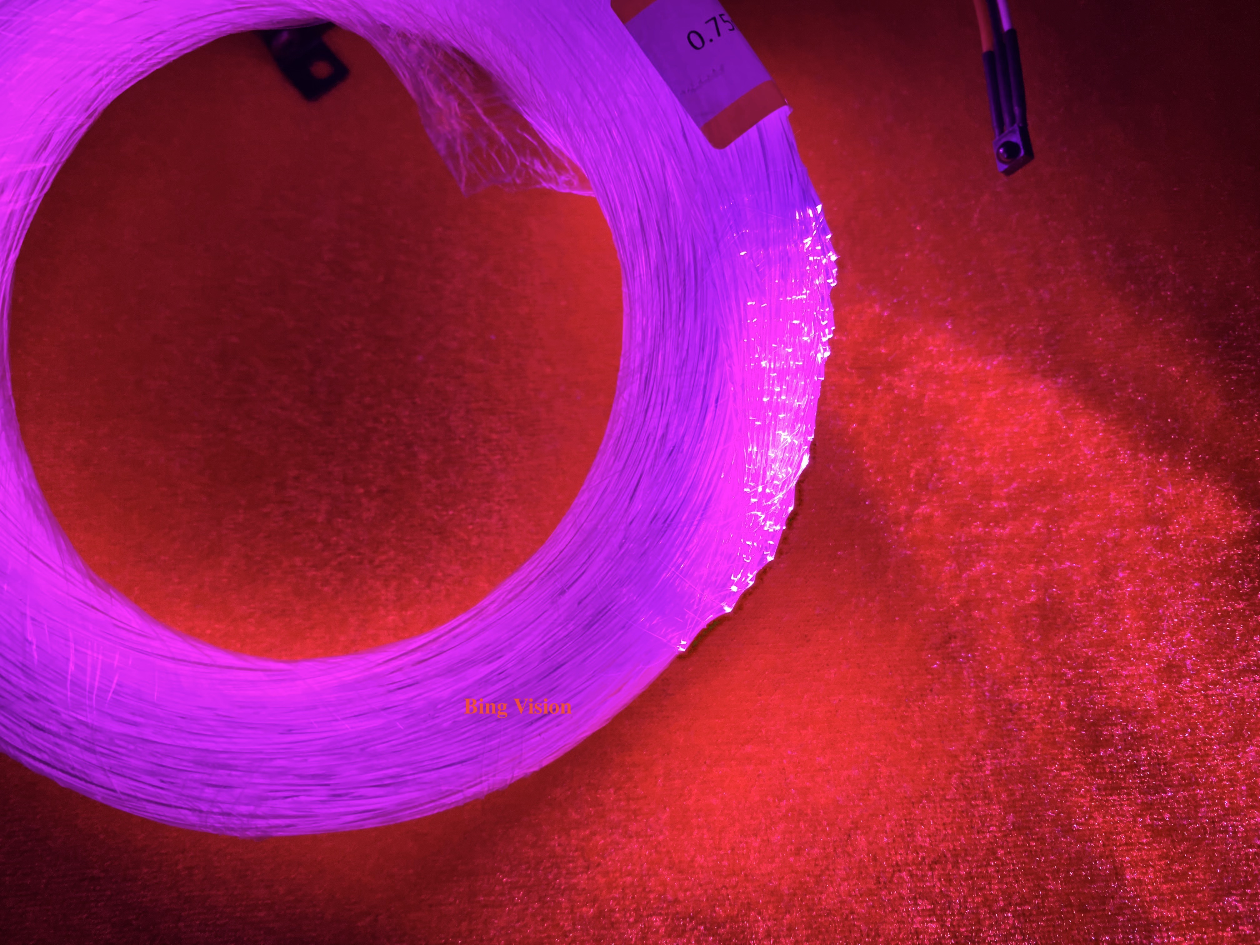 PMMA fiber optic strands for star ceiling kit .0.75mm end glow fiber
