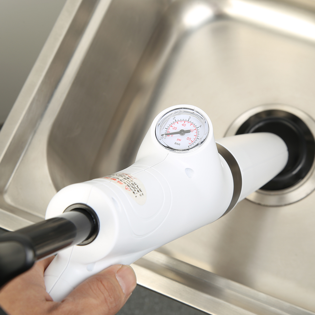 High Pressure Air Drain Blaster Gun Drain Clog Dredge Tools Powerful Toilet Plunger Auger Cleaner For Bathroom Kitchen Sink