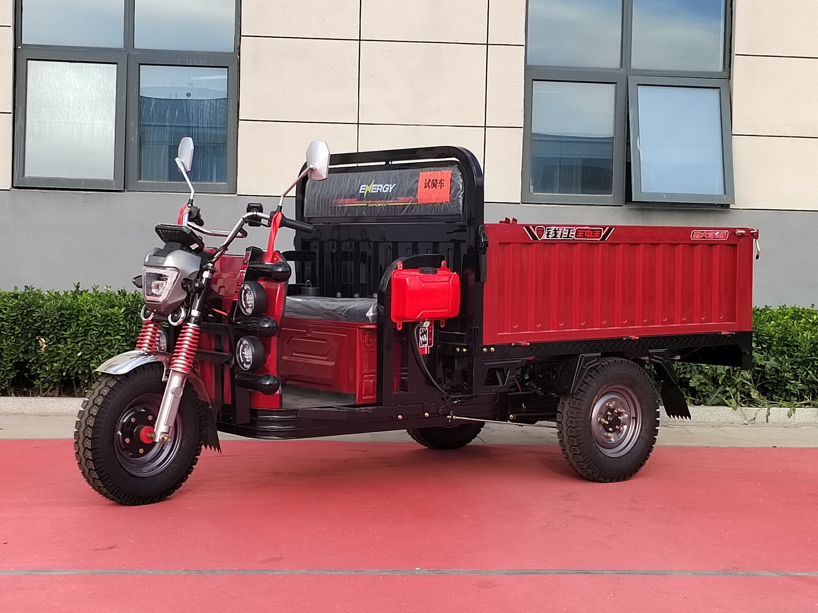 Big G five-lamp manganese steel door core electric tricycle
