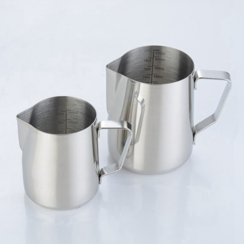 Stainless Steel Milk Frothing Jug Milk Pitcher Espresso Coffee Pitcher Barista Craft Coffee Latte Milk Jugs Frother Cup Pitcher