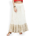 India Sarees Costume Ethnic Style Kurtas Woman Bottoms Performance Dance Cotton Leng Ha Skirt