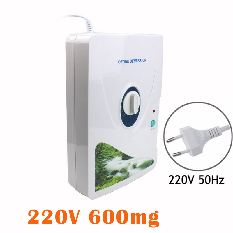 Ozone Generator Ozonator Wheel Timer Air Purifiers Oil Vegetable Meat Fresh Purify Air Water Ozone New 220V/110V 600mg