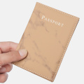 Travel Accessories Vintage Marble Passport Holder ID Cover Women Men Portable Bank Card Passport Business PU Leather Wallet Case