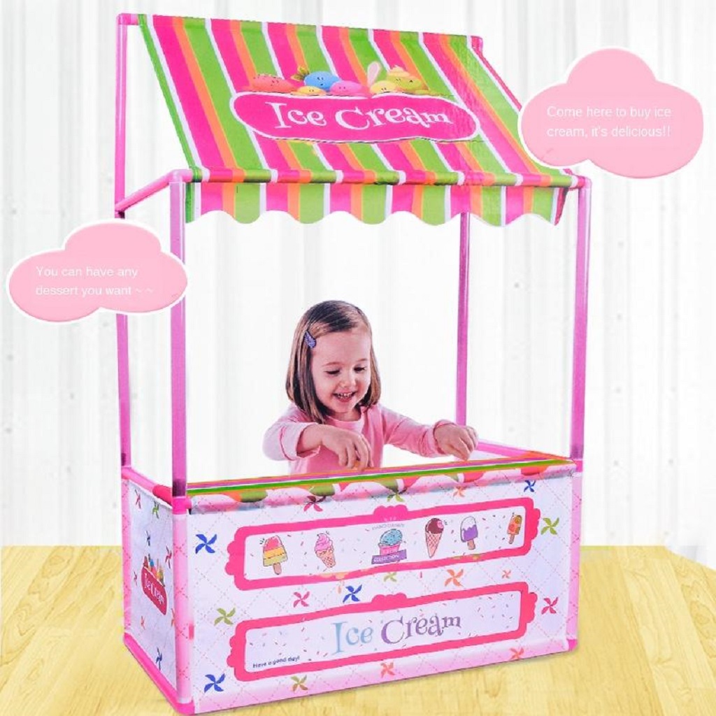 Child Ice Cream Playhouse Tent Store Developmental Learning Indoor Outdoor Fun