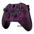 Purple Octopus Patterned Faceplate Front Housing Shell Case Replacement Part for Xbox One X & One S Controller (Model 1708)