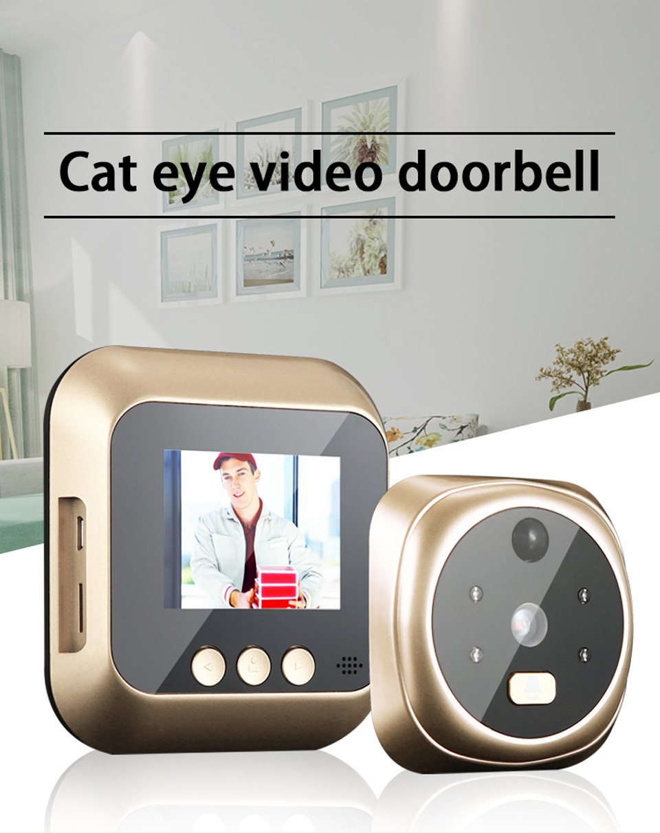 2.8" LCD Motion detection 160 degrees Peephole Viewer IR Night Door Peephole Camera Photo/Video Recording Digital Door Camera