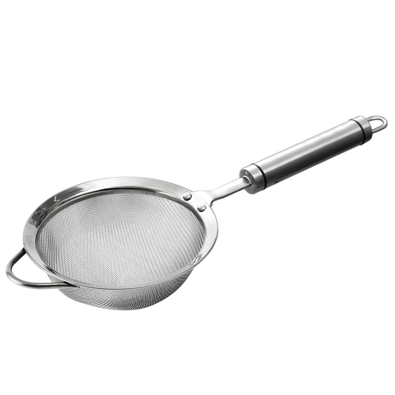 Stainless Steel Kitchen Colander Fine Mesh Food Strainer Flour Sieve Baking Tools Pasta Quinoa Noodles Sieve Kitchen Utensil