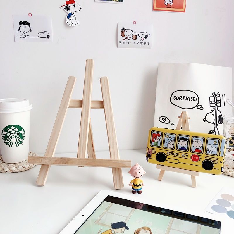 Foldable Desktop Wooden Holder For iPad Mobile Phone Tablet PC Stand Holder Book Holder Mini Easel big and small