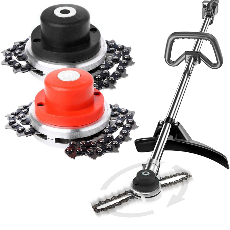 Lawn Mower Chain Grass Trimmer Head Universal 65Mn Trimmer Head With Thickening chain Coil Chain Brush Cutter Garden Grass Tools