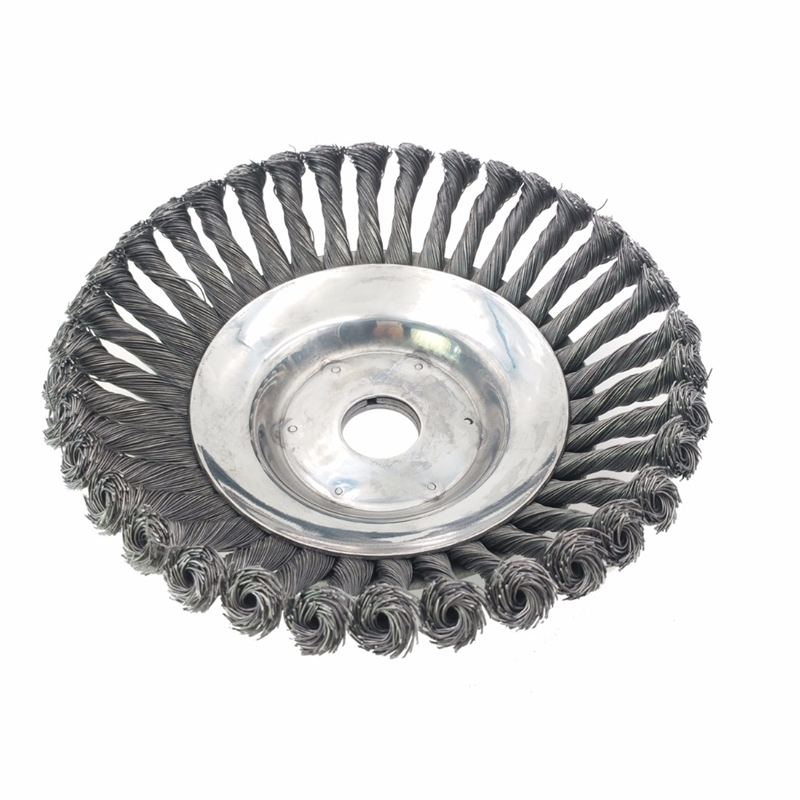 6/8 inch Steel Wire Grass Trimmer Head Tray Brush Cutter Rotary Wheel Edge Head Break-proof Strimmer For Lawn Mover Parts Tool