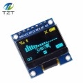 0.96 Inch SPI OLED Display Module White blue color 128X64 OLED 7Pin Yellow blue color Driver Chip SSD1306 for arduino good