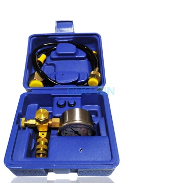 Gun head nitrogen pressure gauge inflatable device hydraulic breaker nitrogen table Excavator accessories