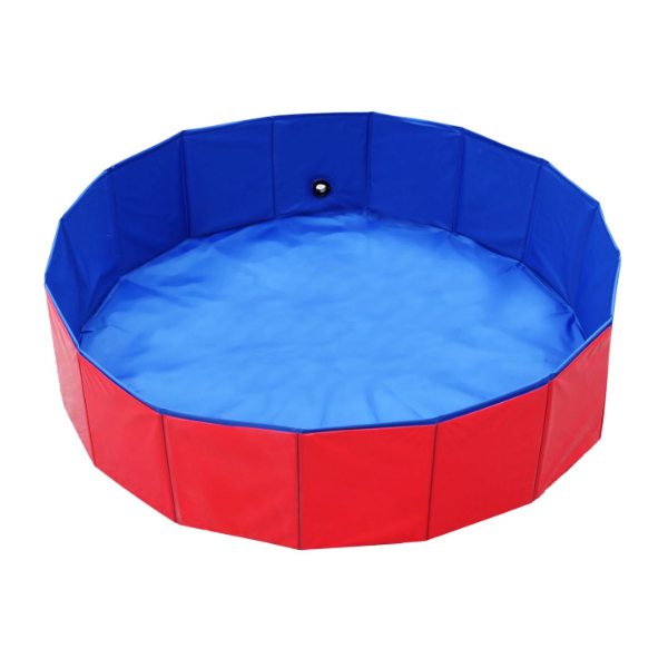 120cm Foldable Large Dog Pool Pet Bath Tub 6