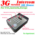 3G and GSM audio intercom for door opener wireless access controller and emergency service help calling dc12v power input
